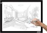 A3 Light Box, AGPtek LED Artcraft Tracing Light Pad Ultra-Thin USB Power Cable Dimmable Brightness Tatoo Pad Animation, Sketching, Designing, Stencilling X-ray Viewing W/USB Adapter (PSE Approval)