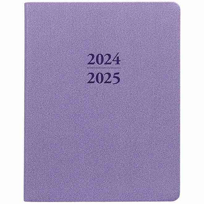Large Lavender 18-Month Planner, Flexibound