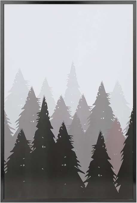 wyooxoo 16x24 Frame Black Aluminum Picture Poster Frame with Polished Plexiglass 16 x 24 Metal Gallery Wall Frame without mat for Photos, Artworks, Posters,Puzzle (18x24", Black)