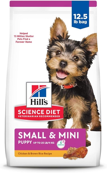 Hill's Science Diet Small & Mini Chicken Meal & Brown Rice Recipe Dry Dog Food, 12.5 lbs.