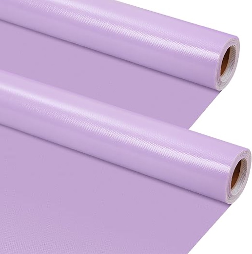 Kosiz 2 Rolls Lavender Fabric Bulletin Board Roll 4 x 12 ft Extra Large Non Woven Craft Waterproof Roll Fade Resistant Fabric Roll for DIY Craft Drawing Painting Classroom Decor