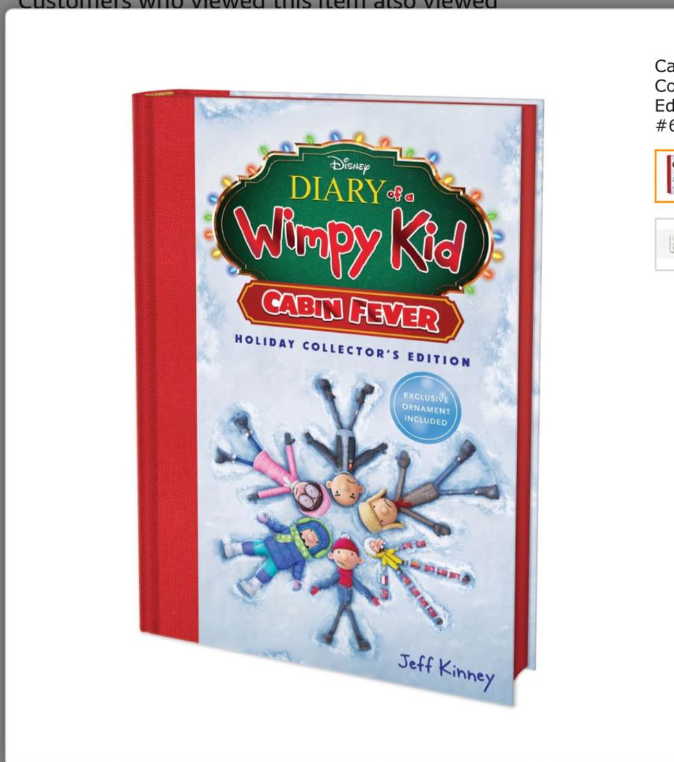 cabin fever (special disney+ cover holiday collector’s edition) (diary of a wimpy kid #6)