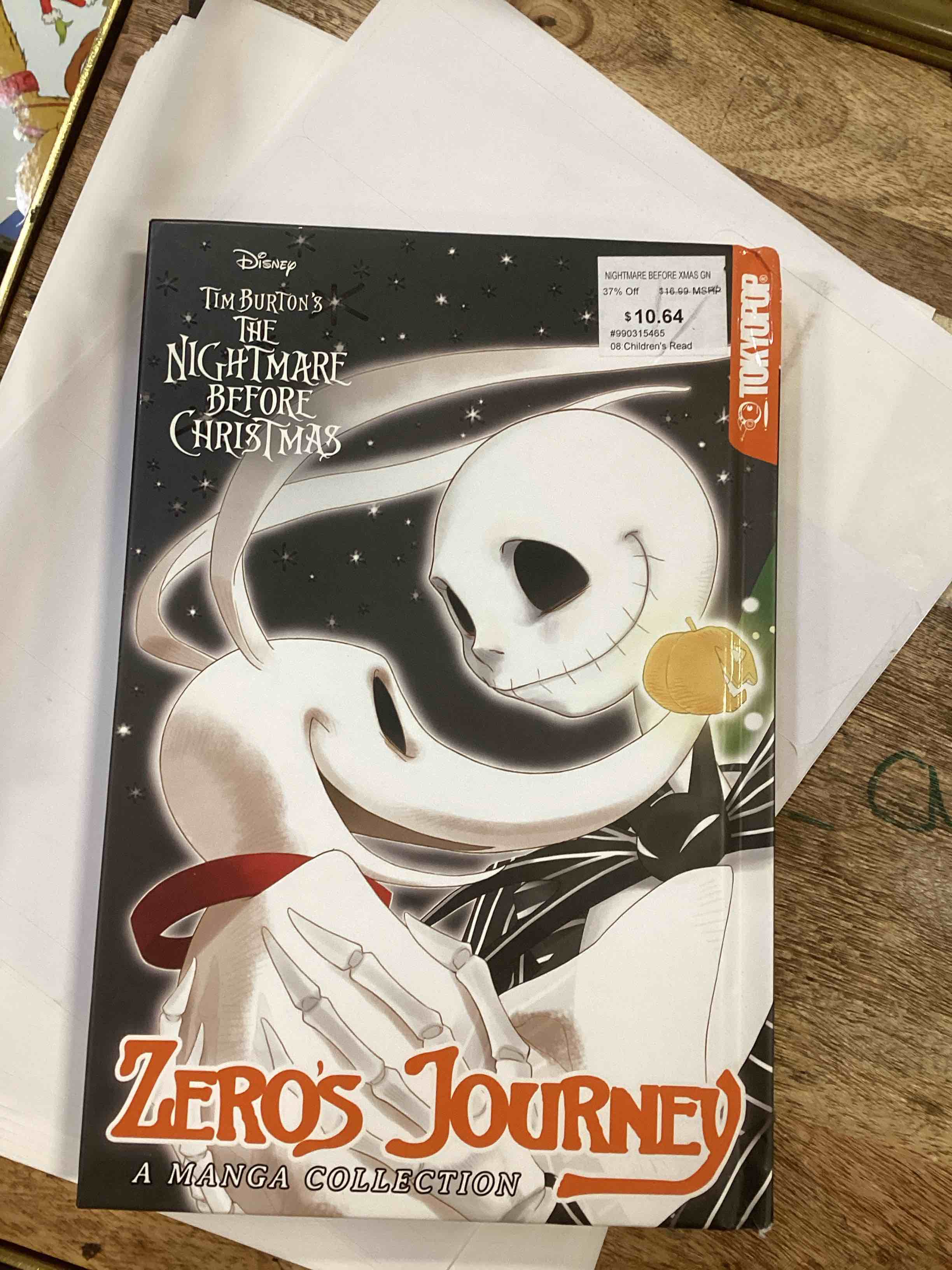 Disney Tim Burton's The Nightmare Before Christmas: Zero's Journey, Hardcover