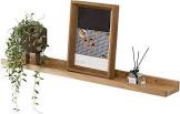 BEUGAWHOO Long Floating Shelf Natural Oak Wood Picture Ledge Shelf Wood Wall Shelf for Bedroom, Living Room, Bathroom,Kitchen, Office 20 in 