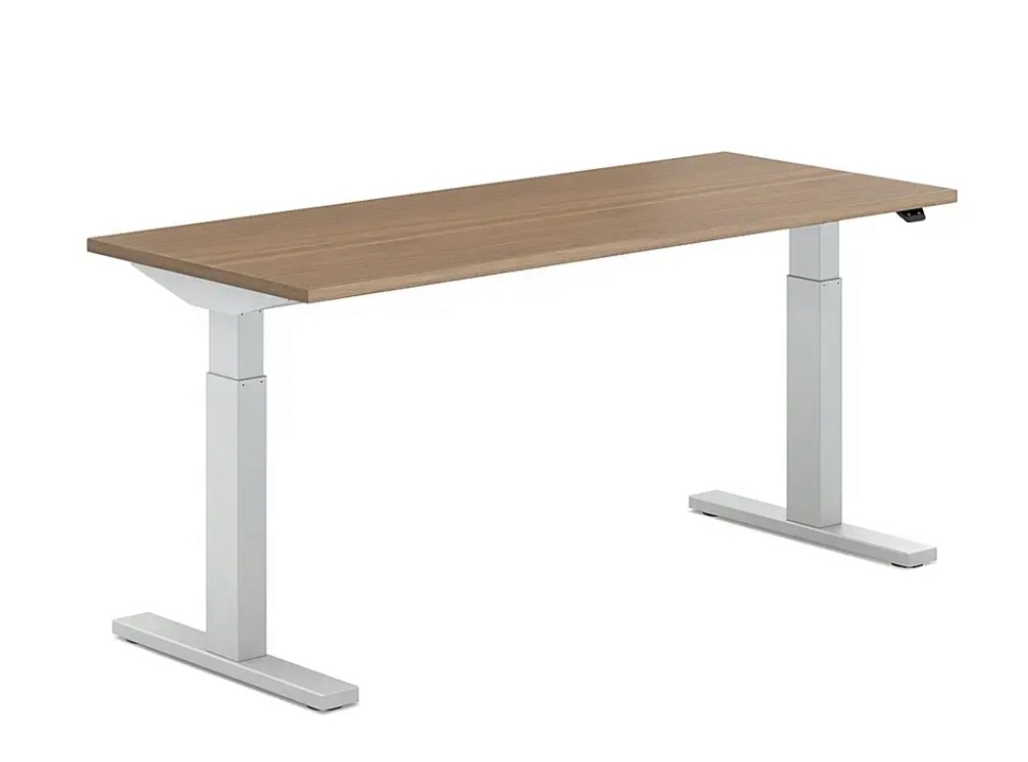 ( ELEC PKG - EXTENDED, DESK )Steelcase - Migration SE Adjustable Height Standing Desk - Virginia Walnut