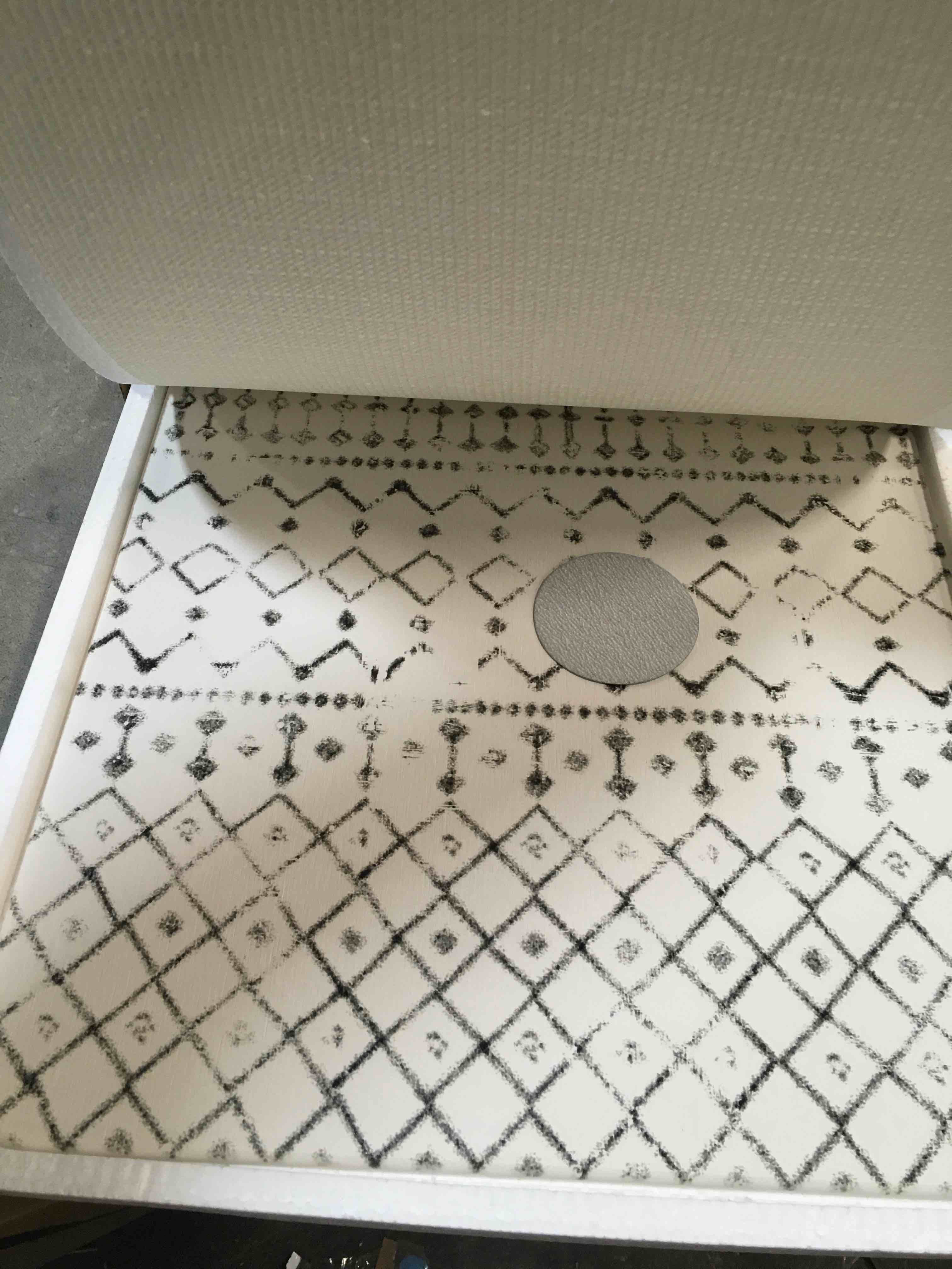 Stone Bath Mat for Bathroom Non Slip, Boho Moroccan Absorbent Diatomaceous Earth Shower Mat, Quick Drying Mat for Bathroom Floor Kitchen Counter Tub