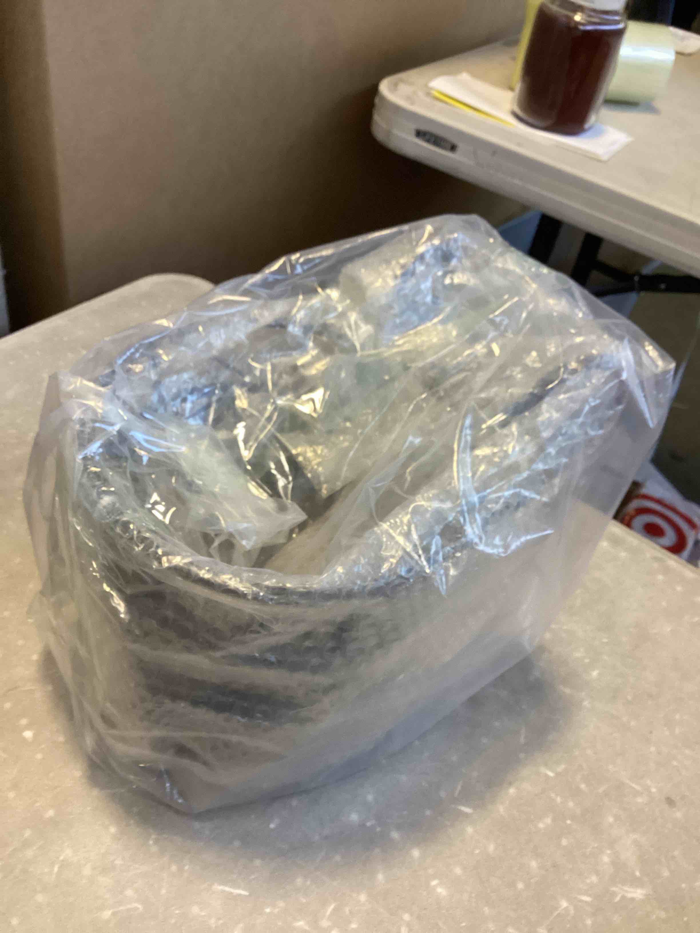 Tosnail 3 Pack 8" Railing Planter Holder Hanging Flower Stand Balcony Deck Fence Flower Plant Pots Holder for Indoor Outdoor Use - Black