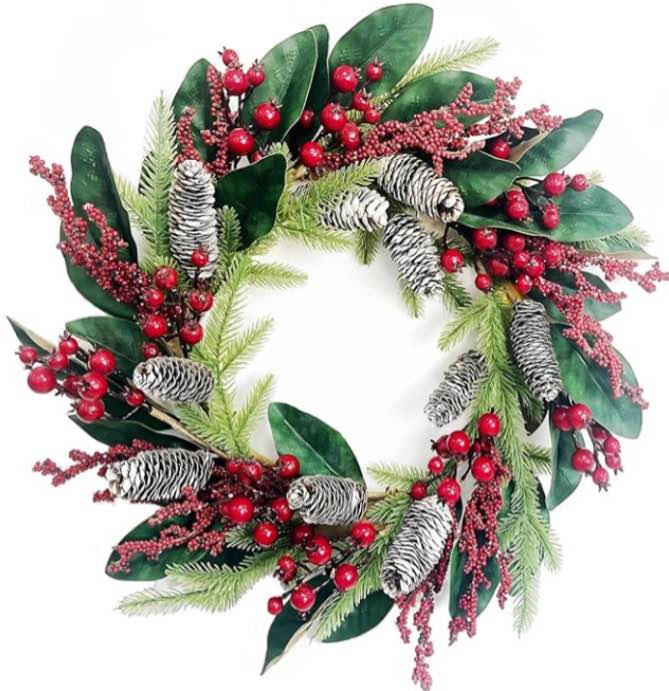 YYJ0881 lineshading 22 pcs 2 set large M  wreath wall indoor outdoor decoration 