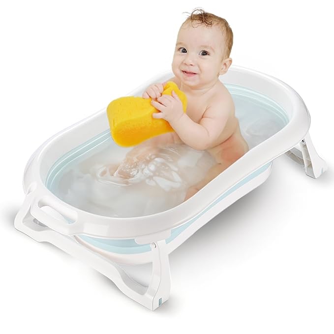 Currently unavailable. We don't know when or if this item will be back in stock. Delivering to Cincinnati 45238 - Update location Add to List  Add to Baby Registry                            Childlike Behavior Portable Foldable Bathtub for Babies, Newborns, Infants, Toddlers - Collapsible, Folding Baby Soaking Bath Tub with Non-Slip, Anti-Skid Legs - Easy to Store, Safe Material Roll over image to zoom in Childlike Behavior Portable Foldable Bathtub for Babies, Newborns, Infants, Toddlers - Collapsible, Folding Baby Soaking Bath Tub with Non-Slip, Anti-Skid Legs - Easy to Store, Safe Material