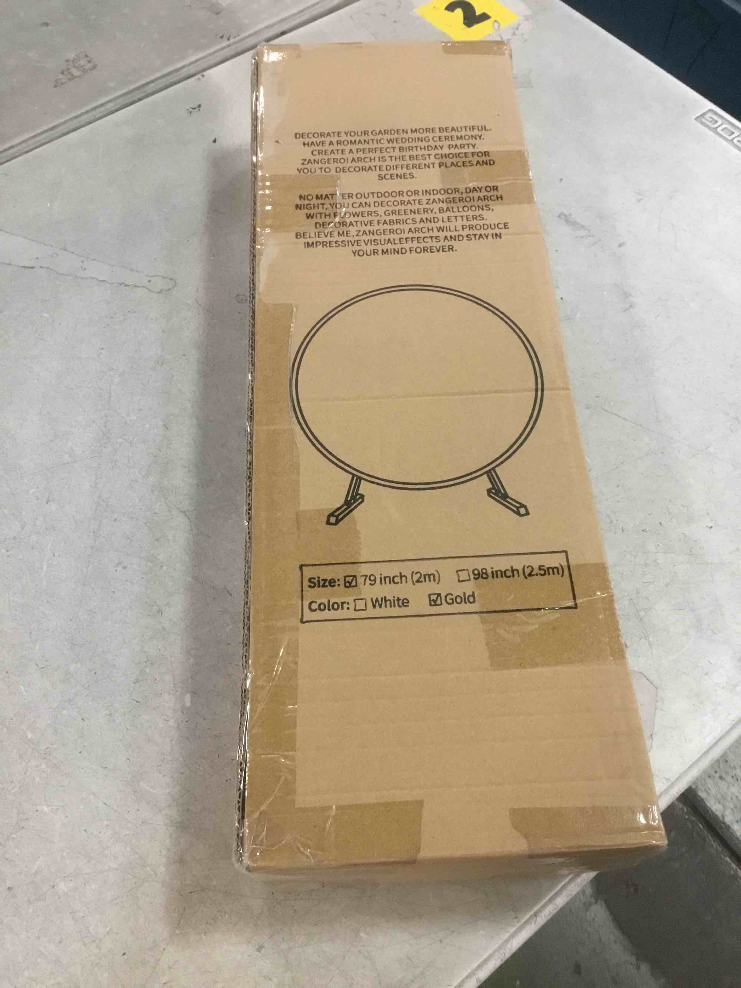 Wedding Arches for Ceremony Wedding Arch 6.6ft Circle Backdrop Stand Round Backdrop Stand Balloon Arch Stand Circle Balloon Arch Frame Round Balloon Arch Frame for Party Decoration (R006)