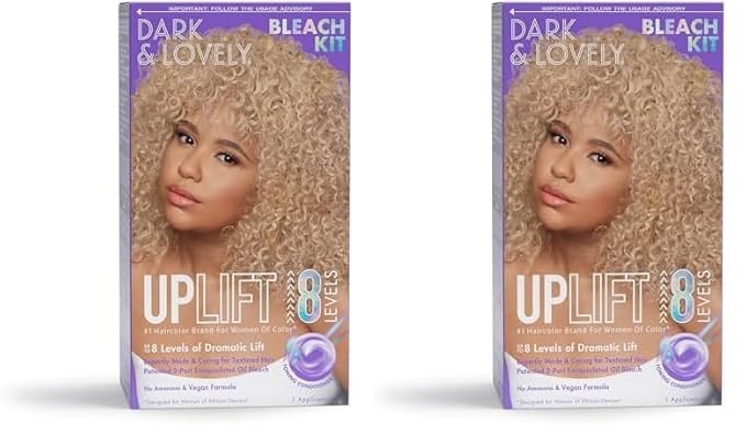SoftSheen-Carson Interbeauty Dark and Lovely® Uplift Bleaching Kit  (2 pack of ) for Blonde Hair, Includes Bleach Powder, Developer, and Toner