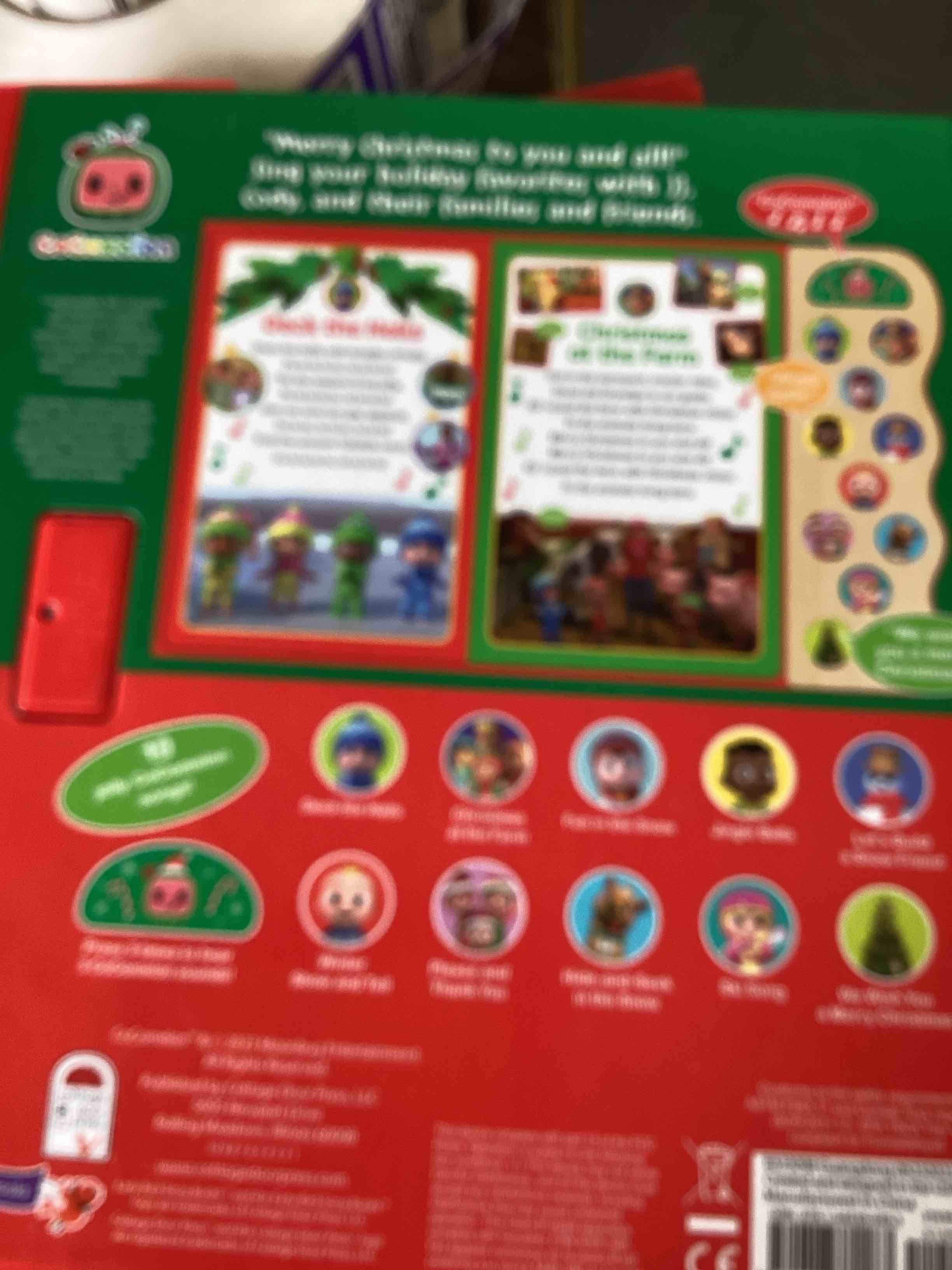 CoComelon Christmas and Snowy Sing-Along Songs, Children's Interactive Song and Sound Board Book for the Holidays (Early Bird Song Books)