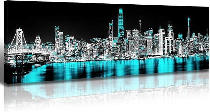 results  Add Prime to get Fast, Free delivery Amazon prime logo $39.90 FREE Returns  FREE delivery Wednesday, February 12 Or Prime members get FREE delivery Sunday, February 9. Order within 15 hrs 37 mins. Join Prime Delivering to Cincinnati 45238 - Update location Only 10 left in stock - order soon. Quantity: Quantity:1   Add to Cart   Buy Now Ships from Amazon Sold by JiazuGo® Returns 30-day refund/replacement Packaging Ships in product packaging See more Add a gift receipt for easy returns Add to List Other sellers on Amazon New (2) from $39.90   & FREE Shipping.  San Francisco Poster Framed Wall Art- Golden Gate Bridge 14"X48" Black and White City Skyline San Francisco Wall Art Over Bed Wall Decor Architecture Landscape Paintings Home Decorations Roll over image to zoom in                      3 VIDEOS San Francisco Poster Framed Wall Art- Golden Gate Bridge 14"X48" Black and White City Skyline San Francisco Wall Art Over Bed Wall Decor Architecture Landscape Paintings Home Decorations