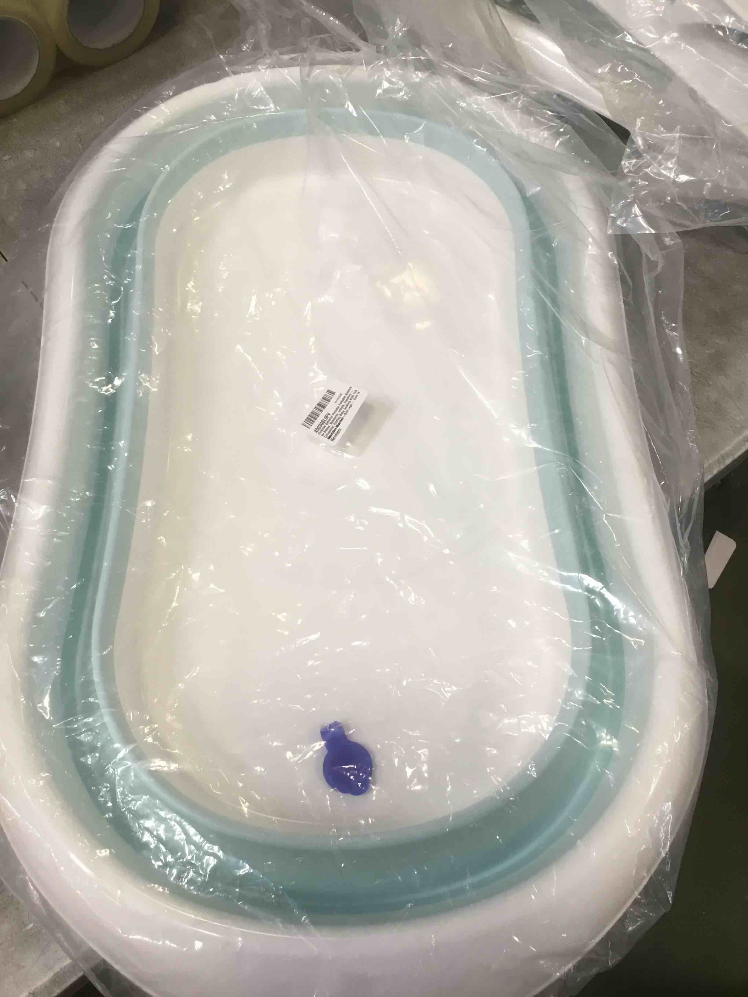 Childlike Behavior Portable Foldable Bathtub for Babies, Newborns, Infants, Toddlers - Collapsible, Folding Baby Soaking Bath Tub with Non-Slip, Anti-Skid Legs - Easy to Store, Safe Material