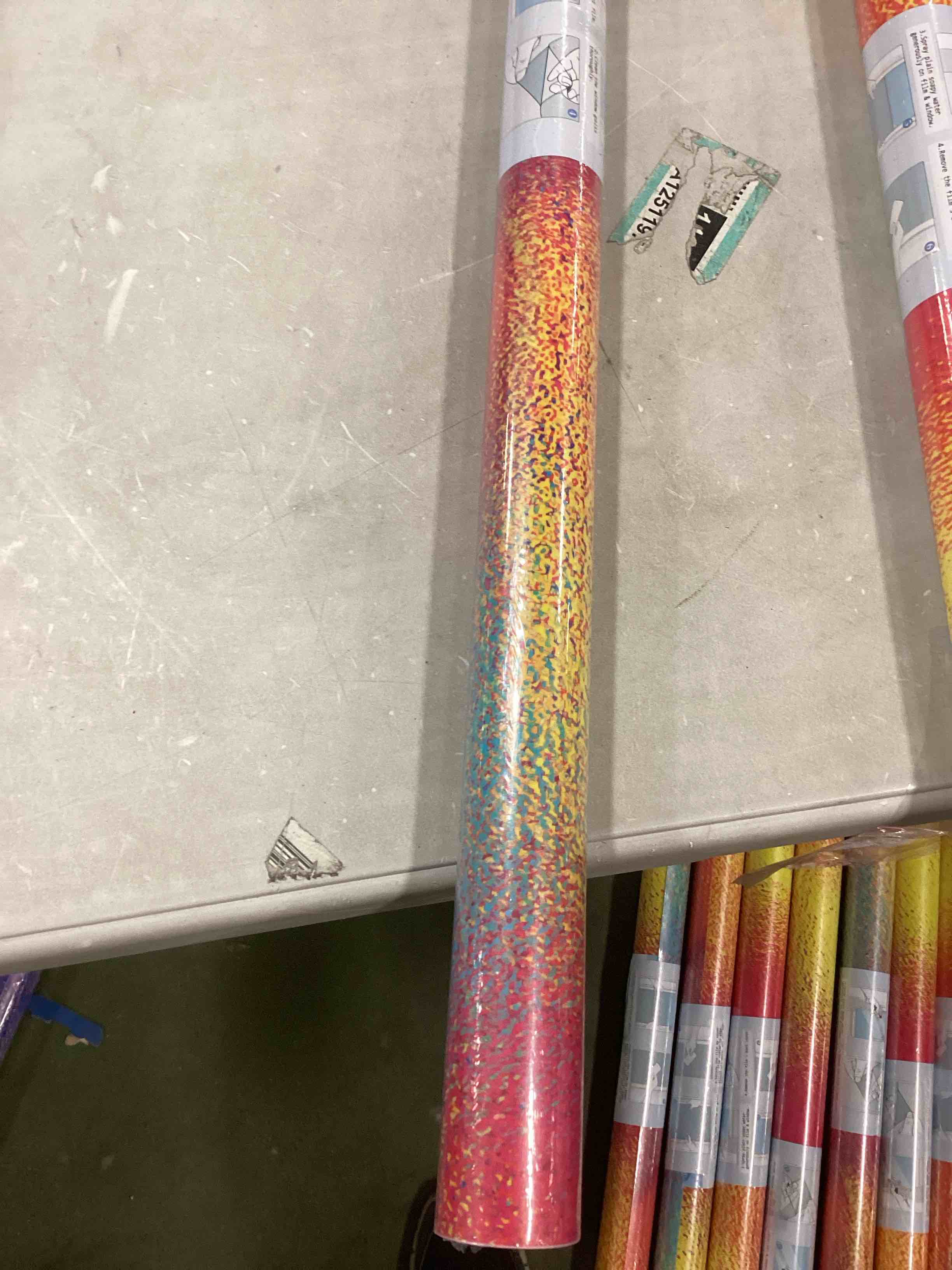 DKTIE S70 World Color Artist Series Stained Glass Window Film with Installation Kit (C, 35.4'' x 78.7'')
