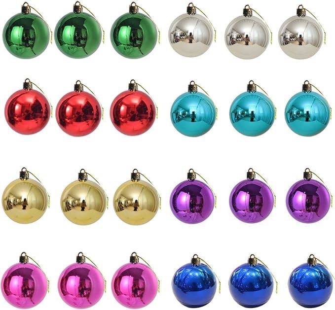Assorted lot of variety of Christmas  ornaments all are different colors 