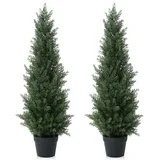AfanD green melody for decoratung home Artificial cedar tree 3ft (2pack)