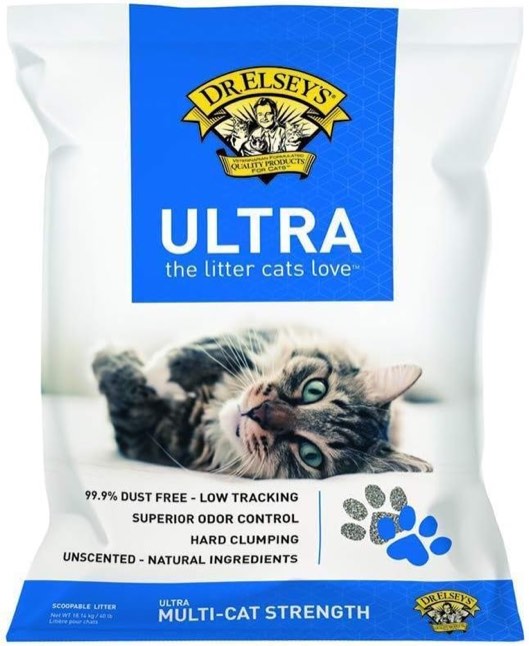 Dr. Elsey s Precious Cat Ultra Unscented Clumping Clay Cat Litter  40lb Bag