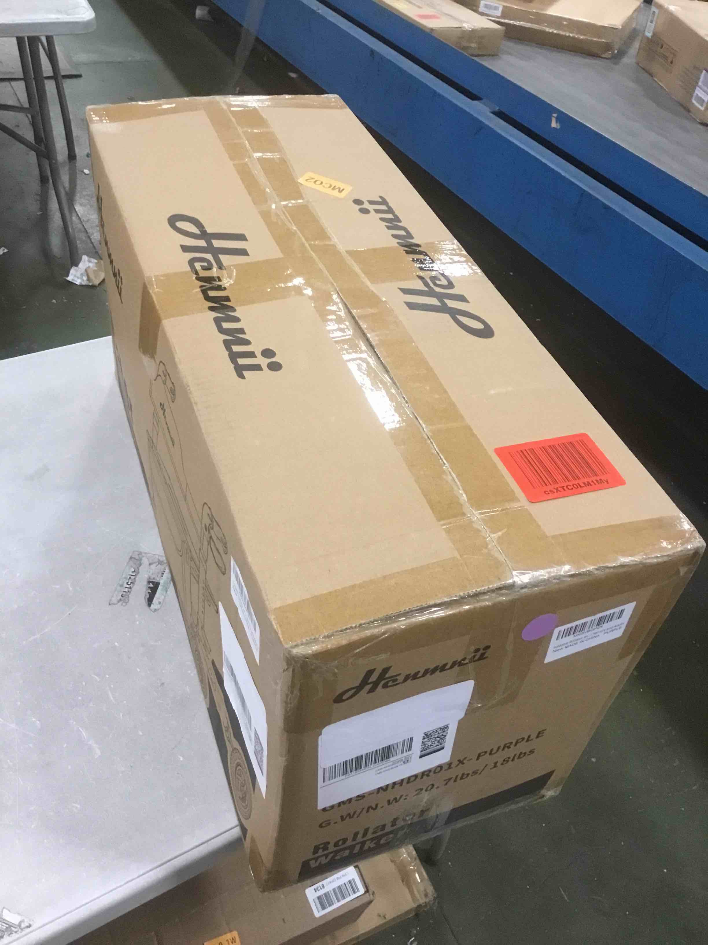 Henmnii Rollator Walker for Seniors and Adults, All Terrain Walker with seat, Lightweight Foldable Aluminum Rolling Walkers.