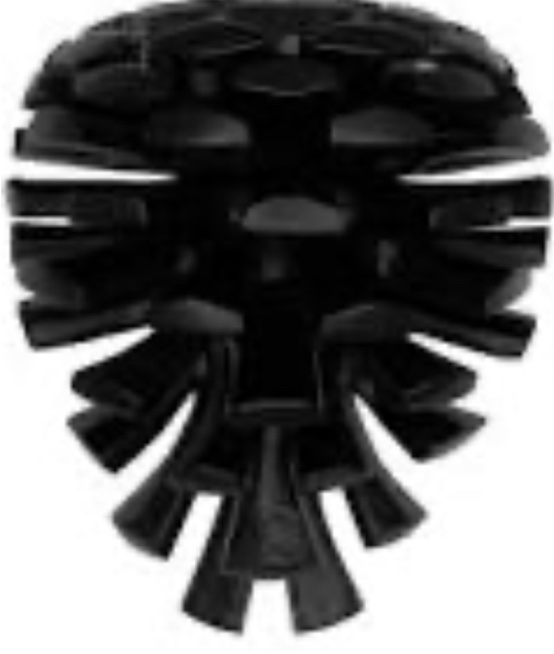 Michael Healy PINECONE  3-1/4-in Matte Black Door knocker