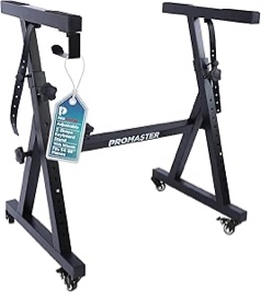 Piano Keyboard Stand - 20-34 Inches Adjustable, Portable, Universal, Foam-Padded Arms, Designed Z Style, Digital Music Piano Keyboard Stand - Black