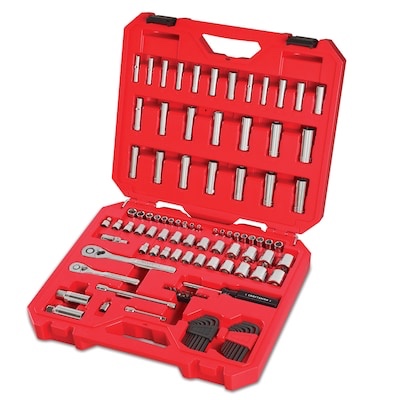 CRAFTSMA 71 Piece Standard (SAE) and Metric combination Polished chrome Mechan