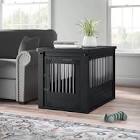 Southwick ECOFLEX Dog Crate End Table - Durable Wood-Plastic Composite with Stainless Steel Latch Color: Espresso, Size: X-Large (30.9" H x 27.6" W x 42.5" D)