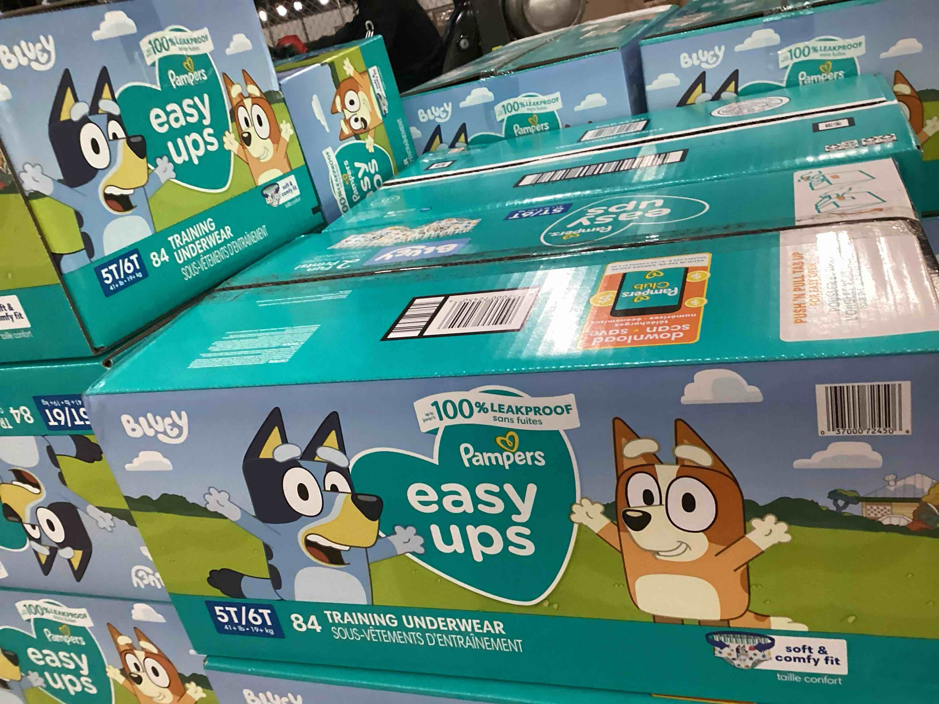 Pampers Training Pants - Easy Ups Boys & Girls Bluey - Size 5T-6T, 84 Count, Children's Potty Underwear (Packaging May Vary)