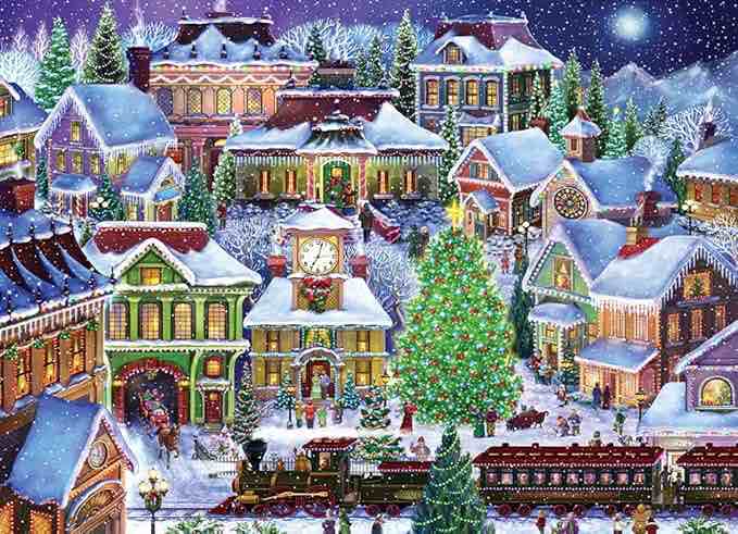 Vermont Christmas Company Christmas Village Jigsaw Puzzle 1000 Piece