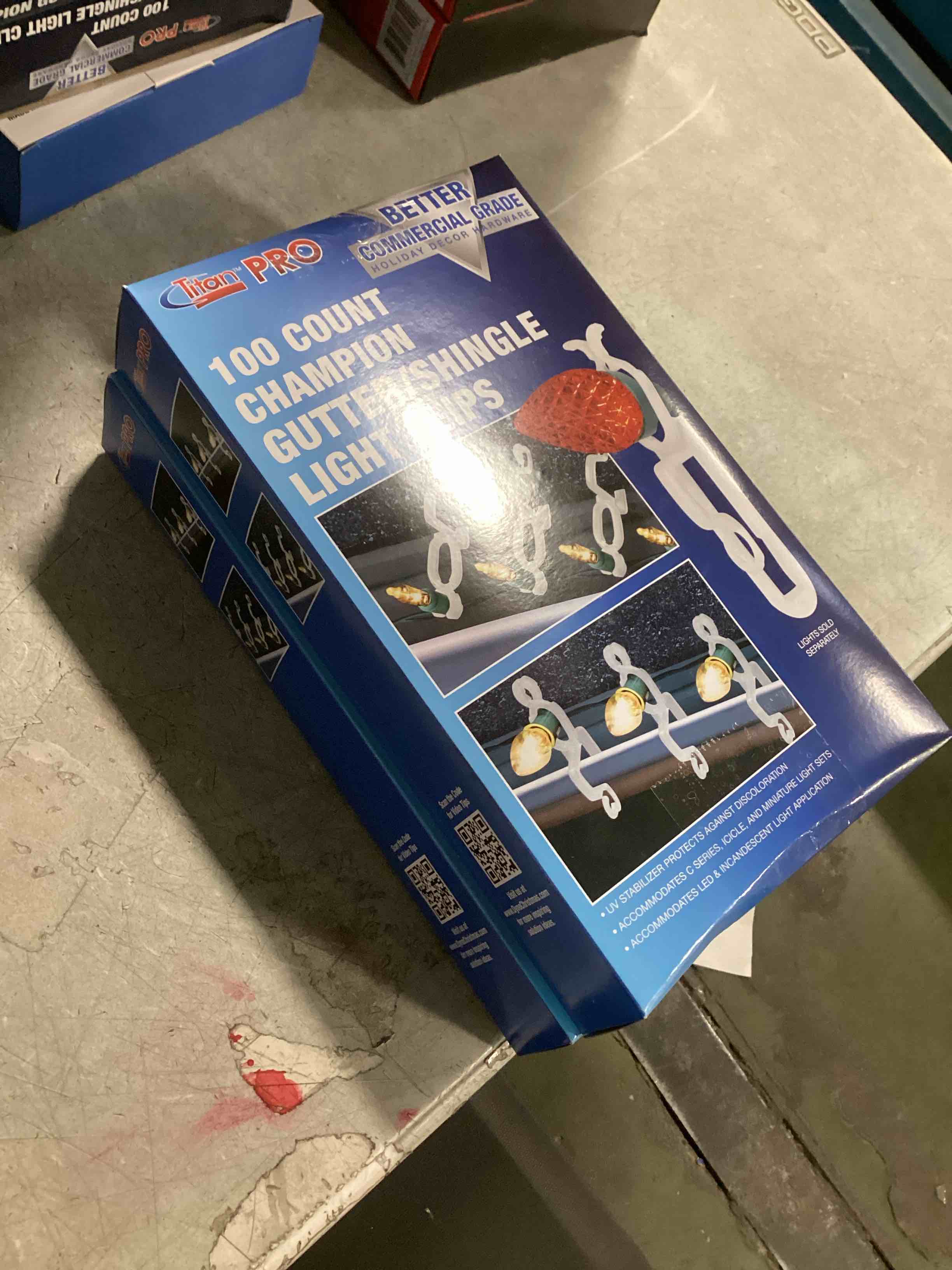 (pack os 2) 100 -Pack Resin composite Gutter/Shingle clips