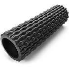 Textured Foam Rollers for Muscle Massage – HIGH-Density [Firm] Back Foam Roller for Back Pain Relief & Muscle Recovery in Legs & Arms – Hollow Foam Roller for Muscle Exercises by PowX, 5.5x17.7 in.