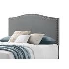 Ivey Upholstered Headboard  Queen  Gray