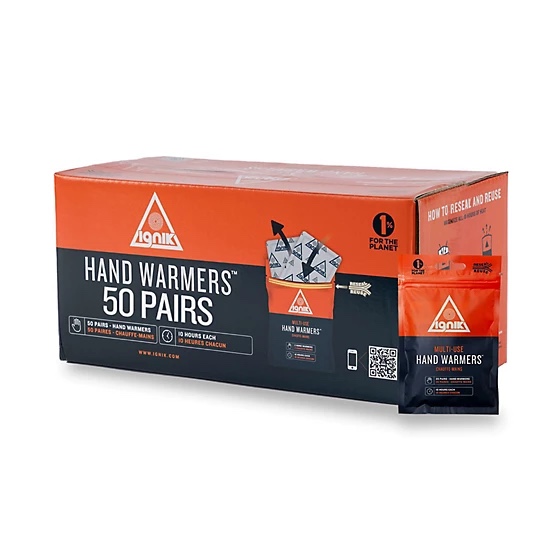 Resealable Multiple-Use Hand Warmers 50-Pack