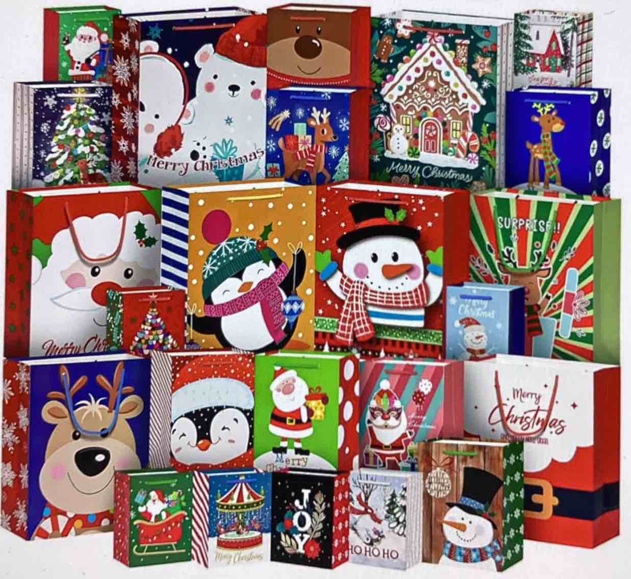 Global Printed Products Holiday Shipping Boxes (Pack of 20, Assorted Size)