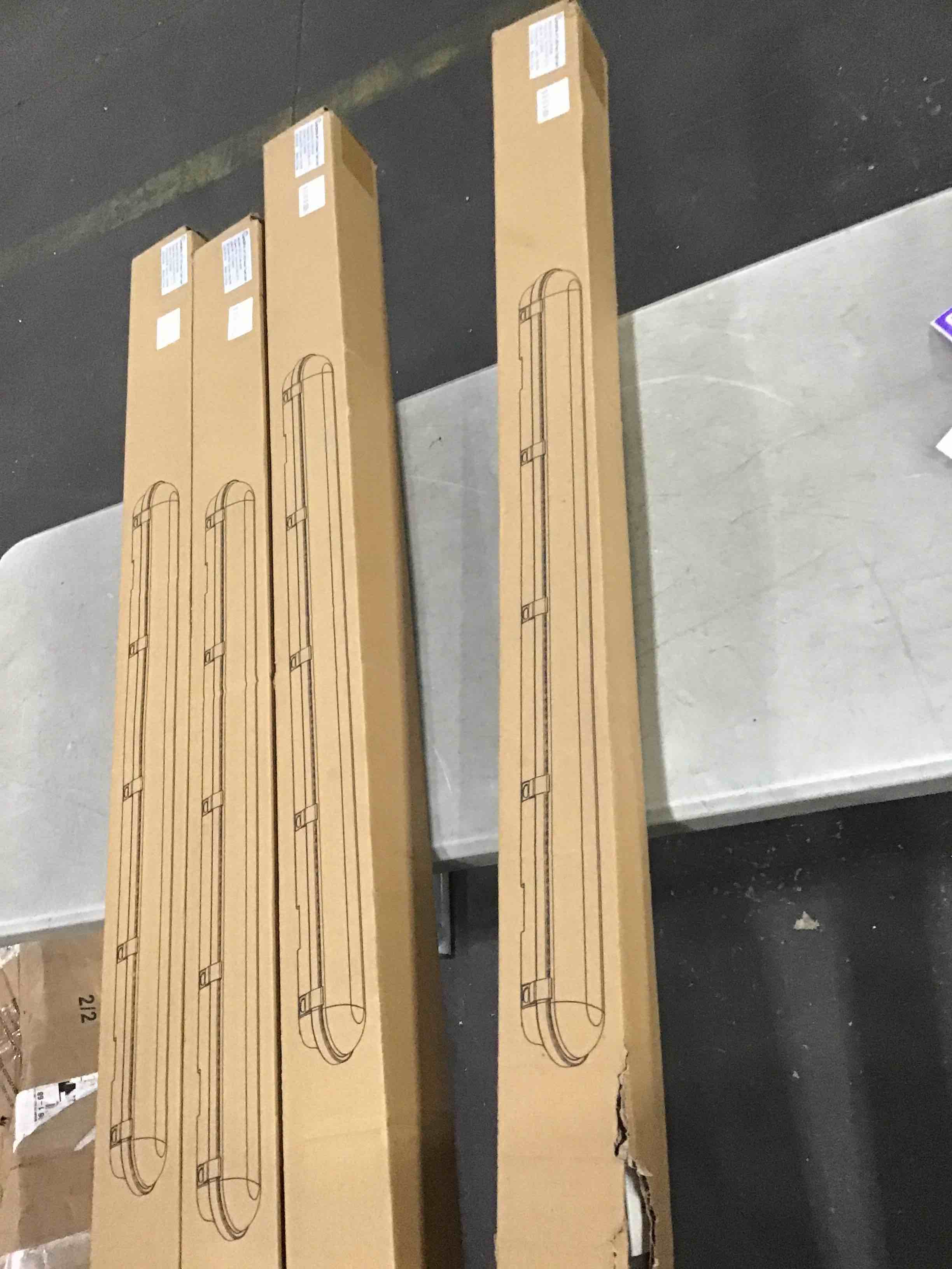 60W Led Vapor Tight Light Fixture, 7800LM 5000K Vapor Proof Light (150W Eq.) 100-277V IP65 Waterproof for Carports, Walk in Freezer, Boat Dock Areas,Warehouse,Car Wash, Garage