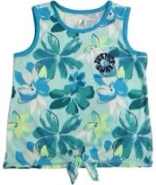 case of 24 justice girls mint print tank top size XS 5/6 