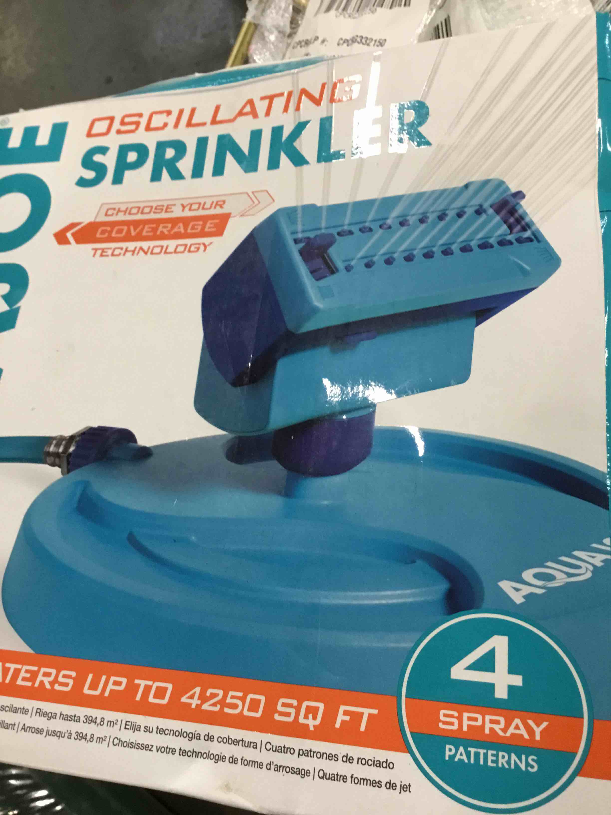 Aqua Joe AJ-OSPR20 Mini Gear-Driven Oscillating Sprinkler on Sled Base