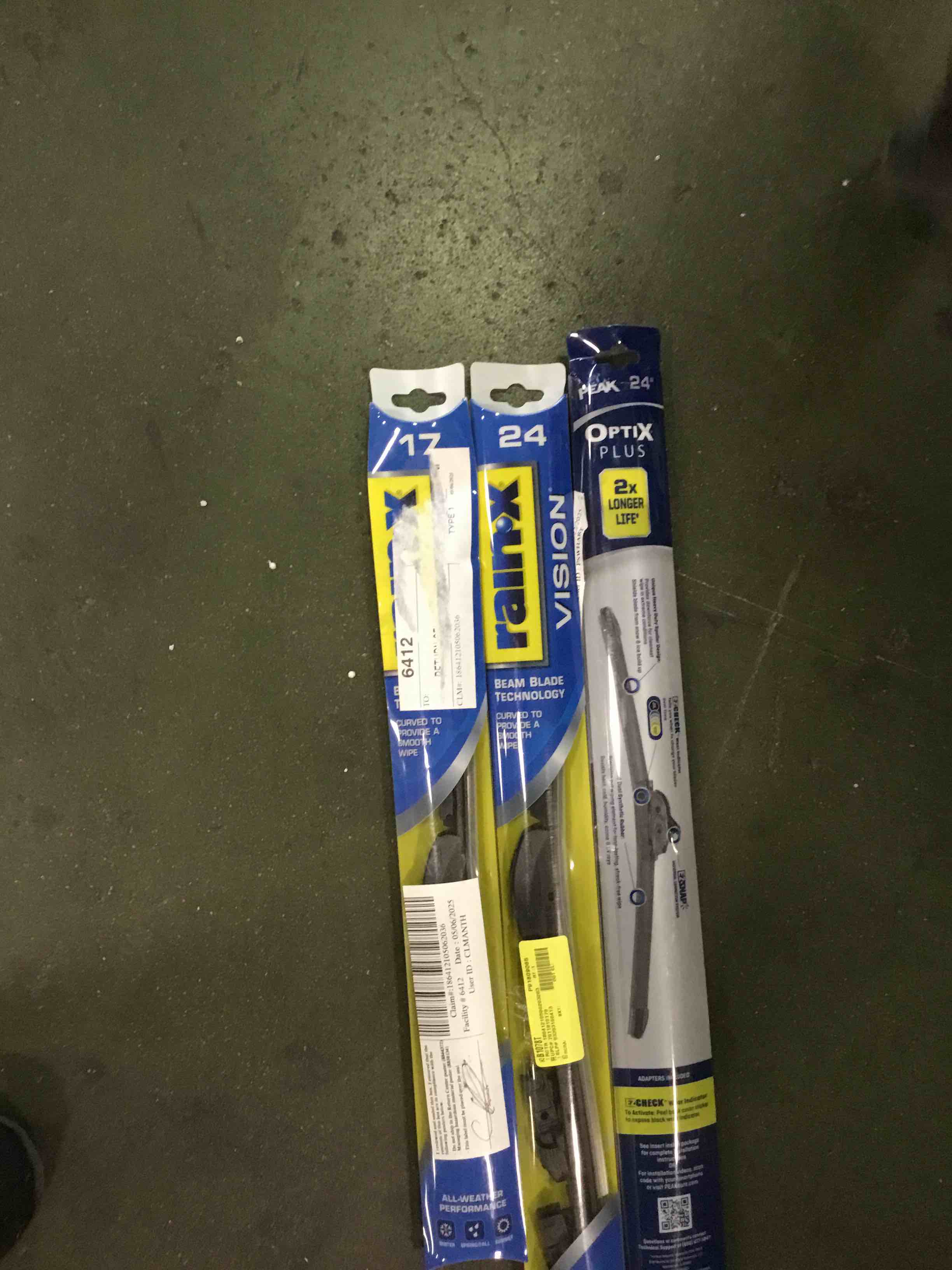 (set of 3) assorted Peak Optix Plus Beam Wiper Blade 