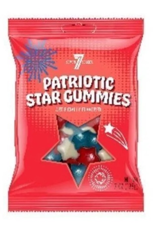 case of 6 Patriotic star gummies 7oz (BB 9.1.25) 