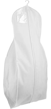 set of 4 wedding dress garment bag great cover for storage or travel bridal gown and long dresses white 