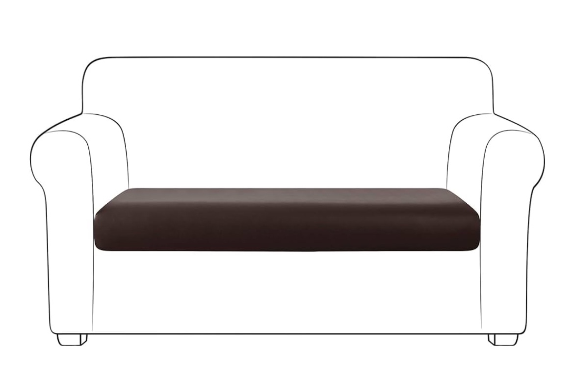 Case of 16 PU Leather Couch Sofa Cushion Slipcover Water-Proof Elastic Chair RV Seat Covers Loveseat Sofa Furniture Protector Slip Cover for Settee Seater Replacement in Living Room?Sofa, Chocolate?