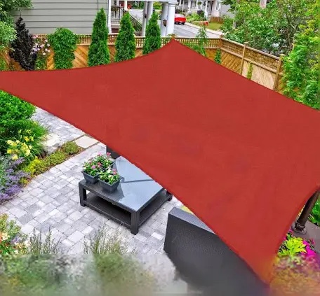 Asteroutdoor Sun Shade Sail Rectangle 10' X 13' Uv Block Canopy For Patio Terra 