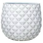 (Case of 4 planters) Planter Weathered White 12in (30,48cm) CMX Pineapple 