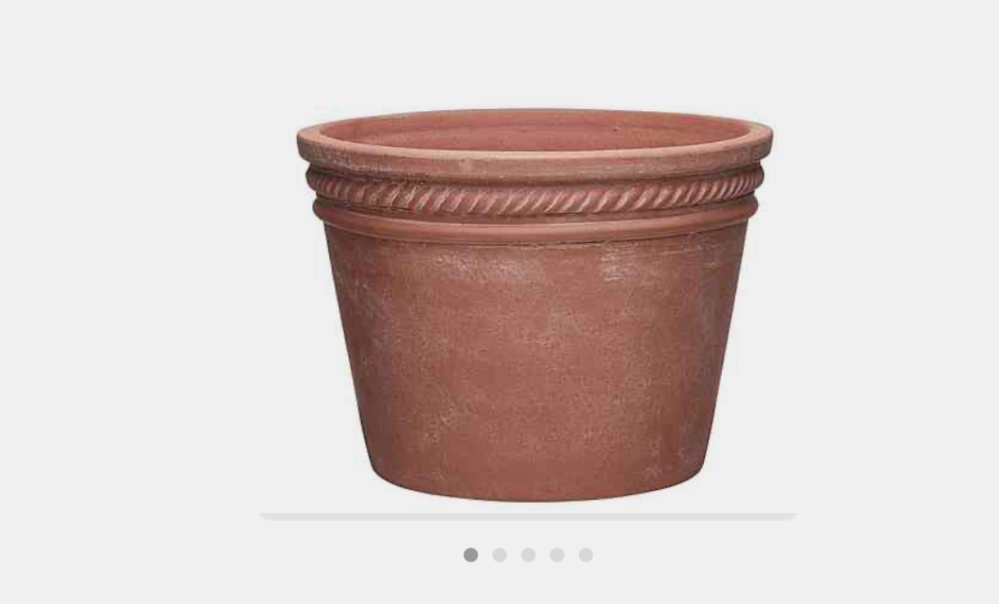 Southern Patio Michelle Large Terracotta Clay Planter (15"x10.6")
