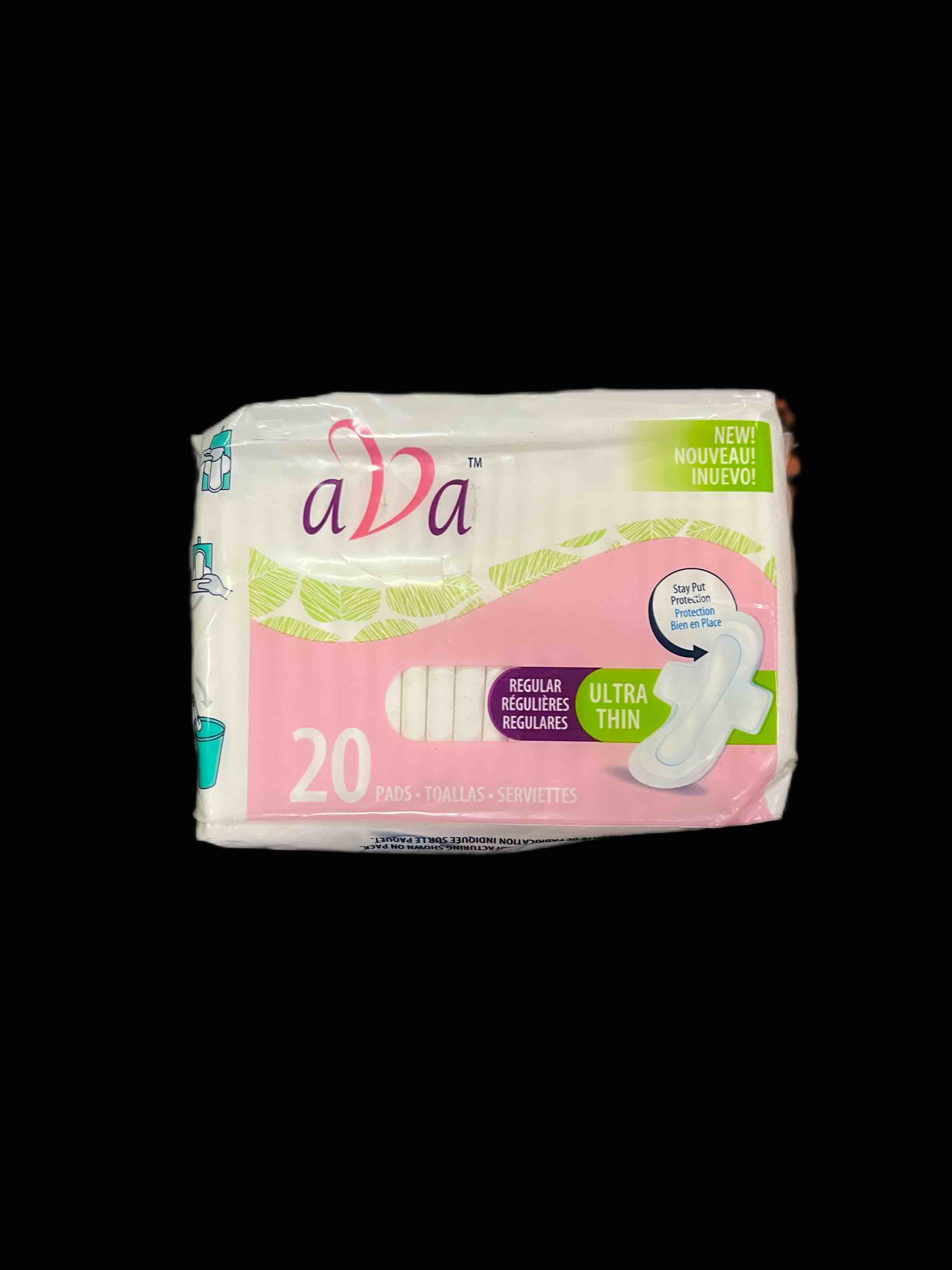 ava 20 pads regular thin (box of 20 pack)