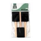 case of 4 artbasics 2 inch foam brush set 3 pack 