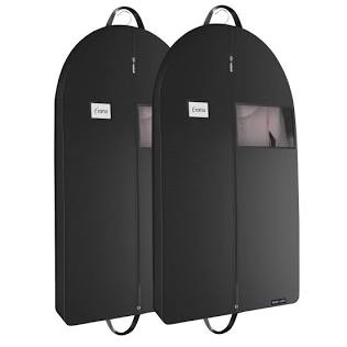 Case of 5 set of 2 42 inch garment bag for suits dresses and coats 