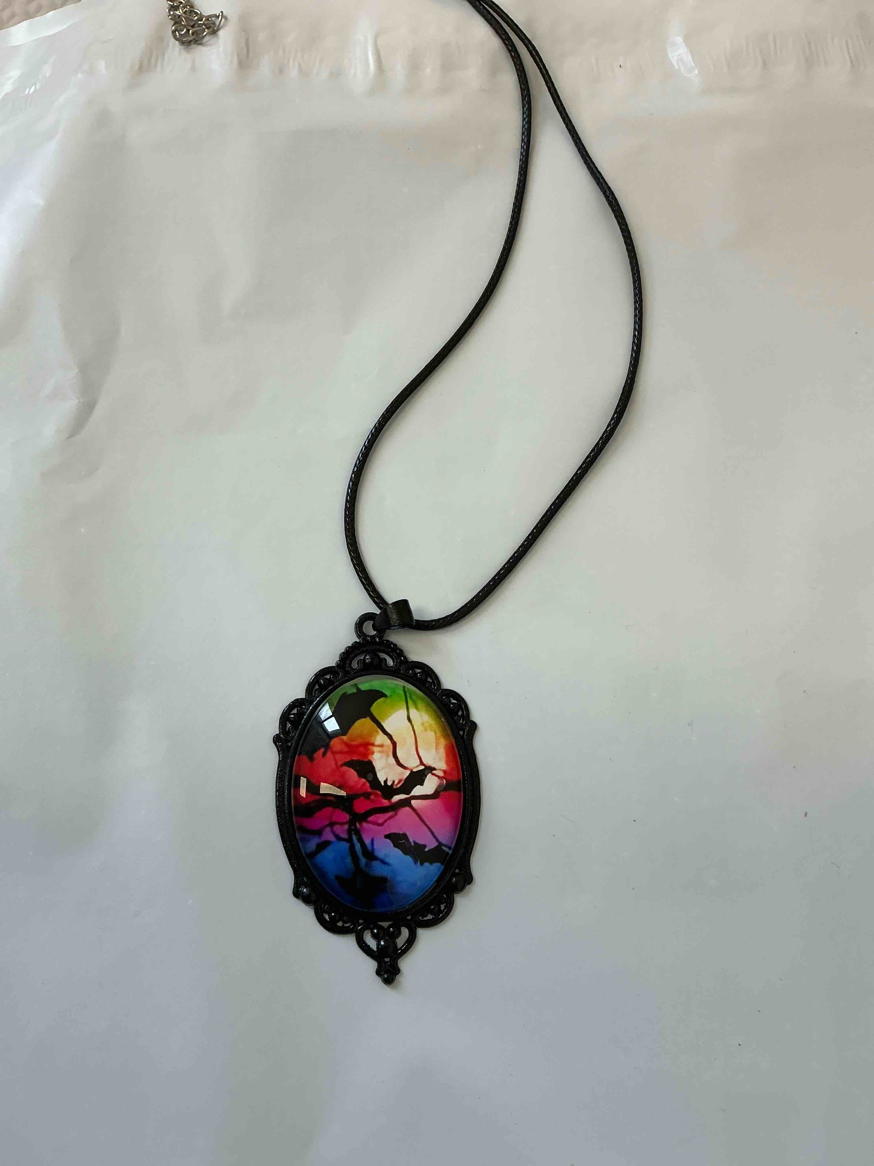 Spooky Halloween amulet necklace 