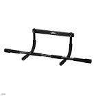 SPRI Steel Pull-up Bar  Adjustable for Doorways up to 32 inches  Black