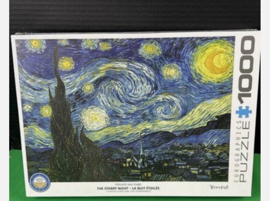 Eurographics Vincent van Gogh The Starry Night 1000 Piece Puzzle 19.25 x 26.6